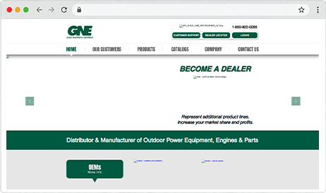 GNE public-facing website redesigned and built in Wix